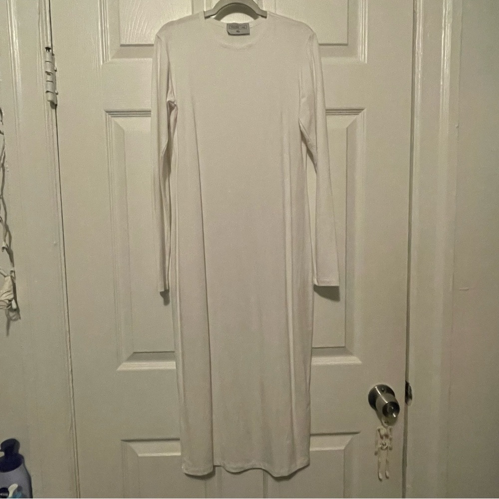 Simple White Long Dress